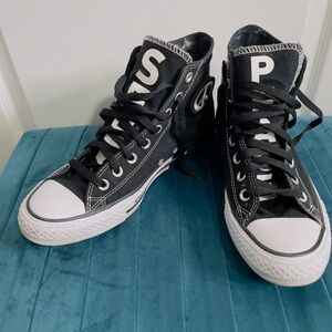 Converse Chuck Taylor All Star High Top Black Graphic Sneakers